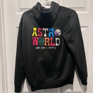 Travis Scott Astroworld Hoodie Sweater Pull Look Mom I Can Fly Men Small rap